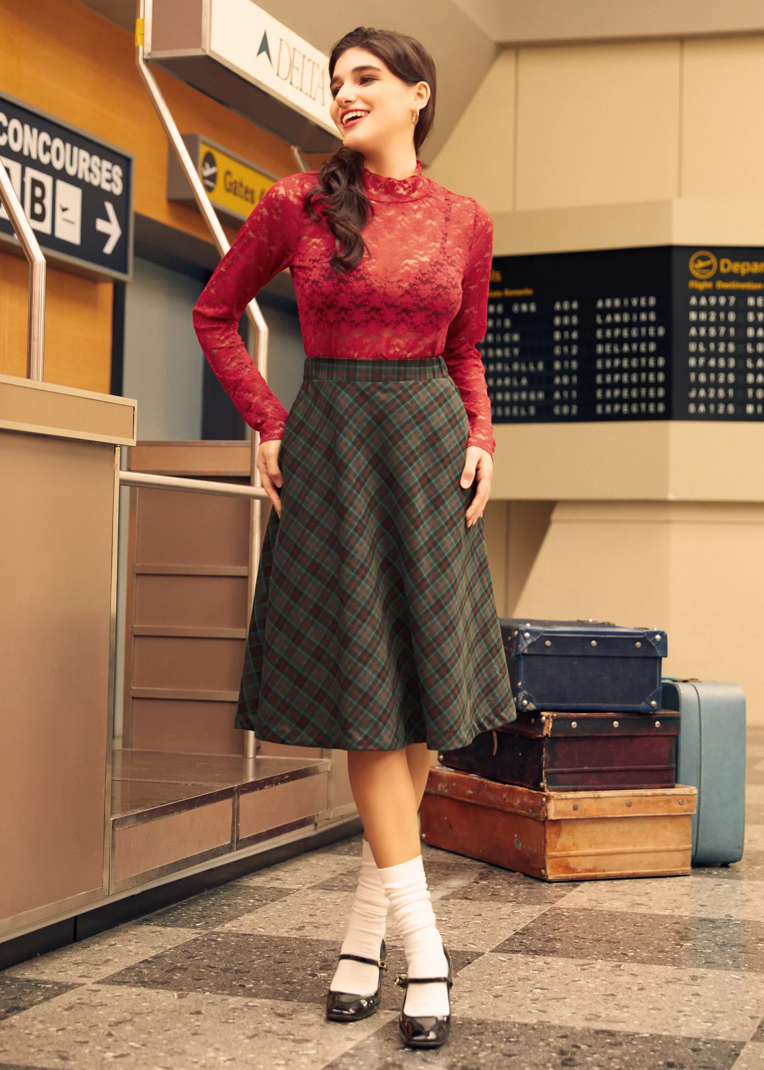 Golden Hour Gal Midi Skirt - Olabens