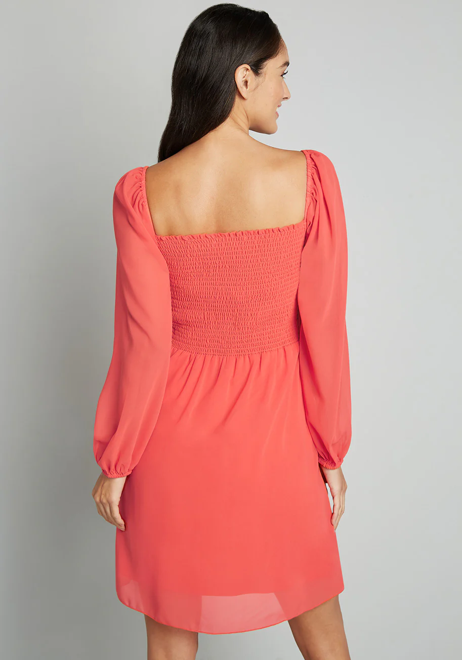 Peasant-ly Surprised Smocked Babydoll Dress - Olabens