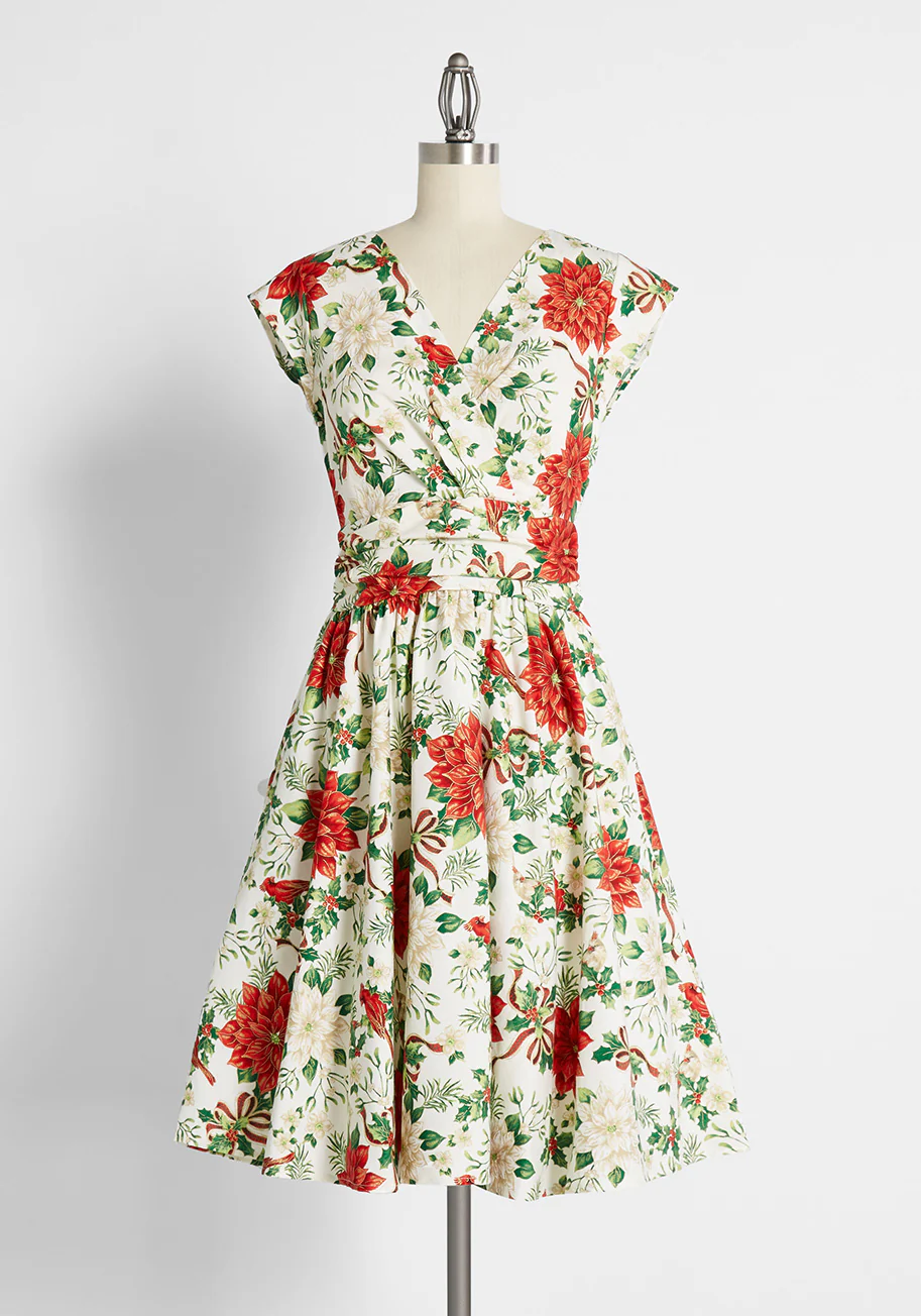 Holiday Garden Party Dress - Olabens