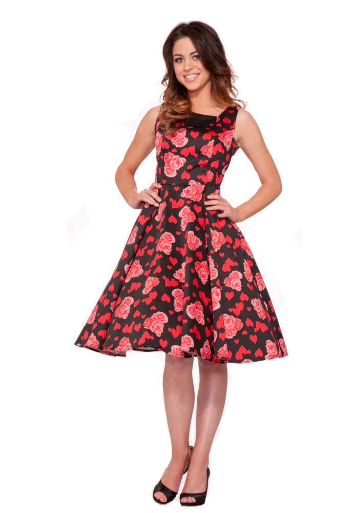 Valentine's Heart Swing Dress - Olabens