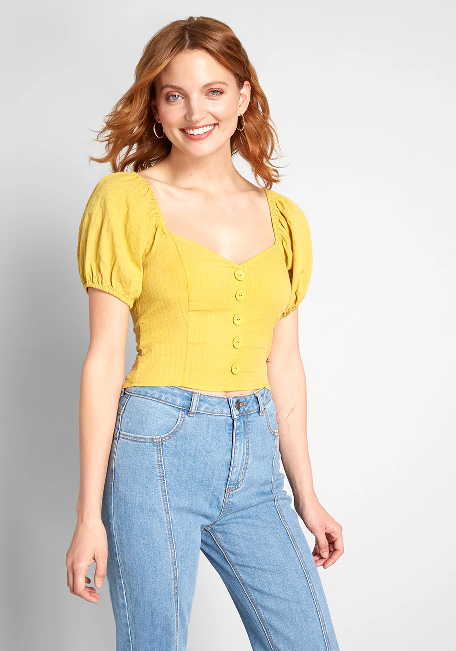 Prairie Much So Puff Sleeve Top - Olabens