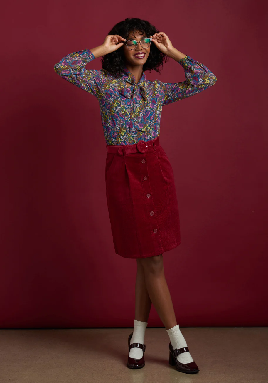 Girl Detective A-Line Skirt - Olabens