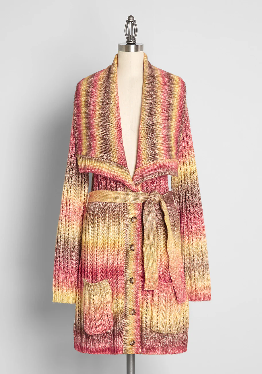 The Last Summer Sunset Longline Cardigan - Olabens