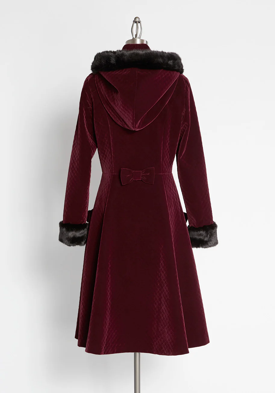 Quilt While You're Ahead Velvet Coat - Olabens