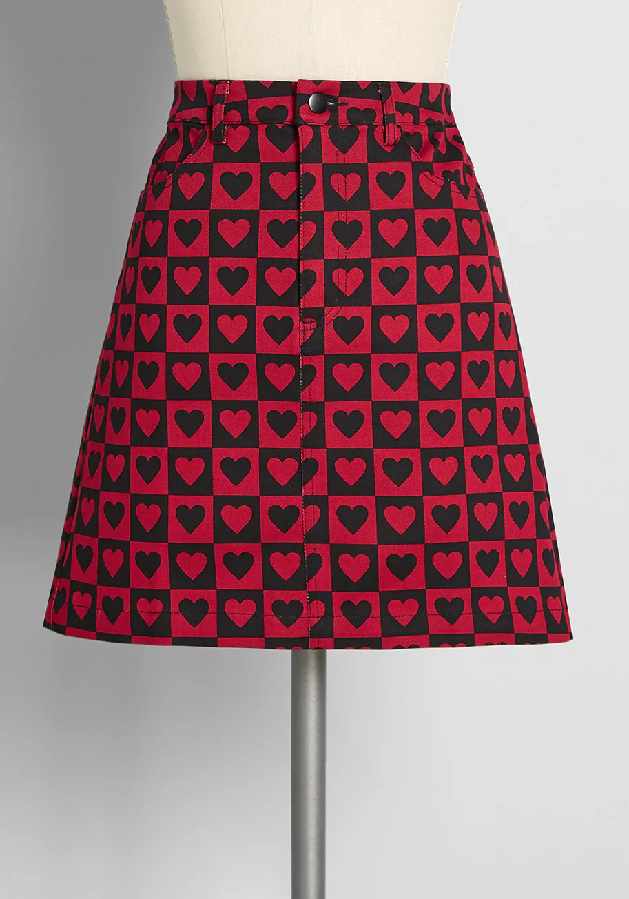 Lost in the Love Game Mini Skirt - Olabens