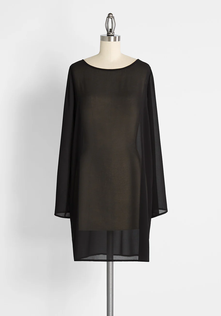 Sleek to Shorefront Swimsuit Cover-Up Shift Dress - Olabens