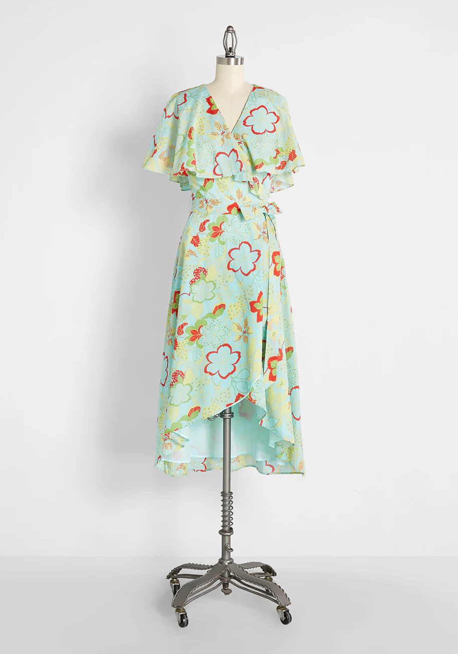 Lift Your Wings Wrap Dress - Olabens