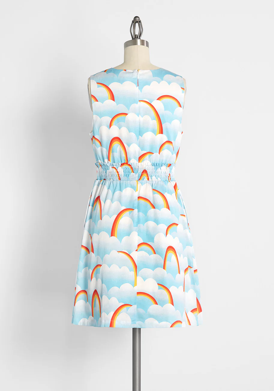 Dreamscape Sky Park Fit and Flare Dress - Olabens
