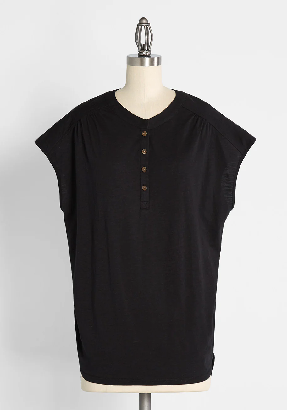 Weekends With Best Friends Henley Tunic - Olabens