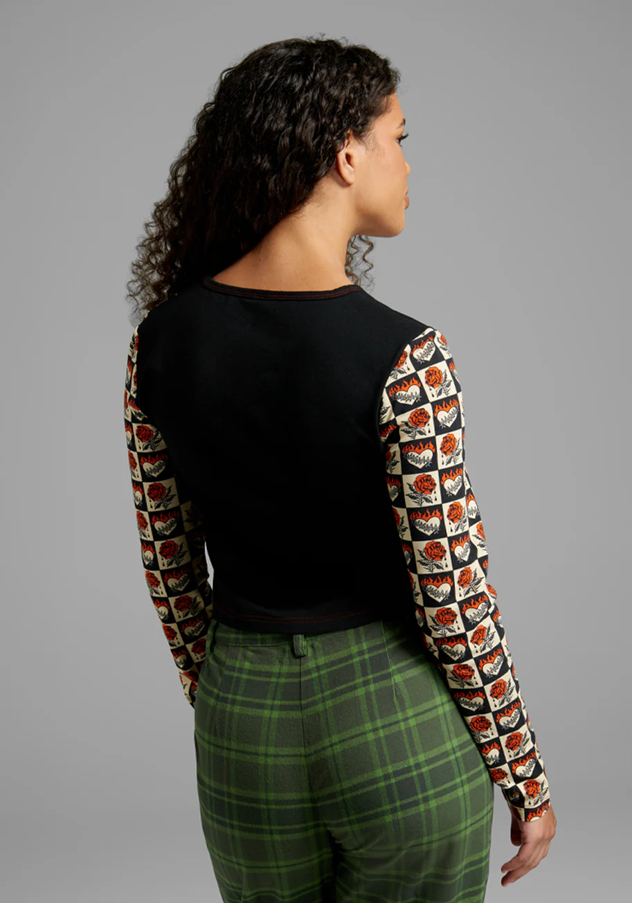 Such Sweet Sorrow Cropped Tee - Olabens