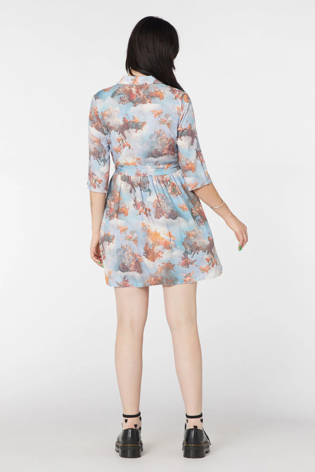 Art Mural Viscose Dress - Olabens
