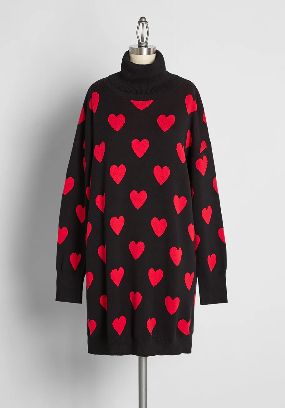 Love All Around Turtleneck Sweater Dress - Olabens