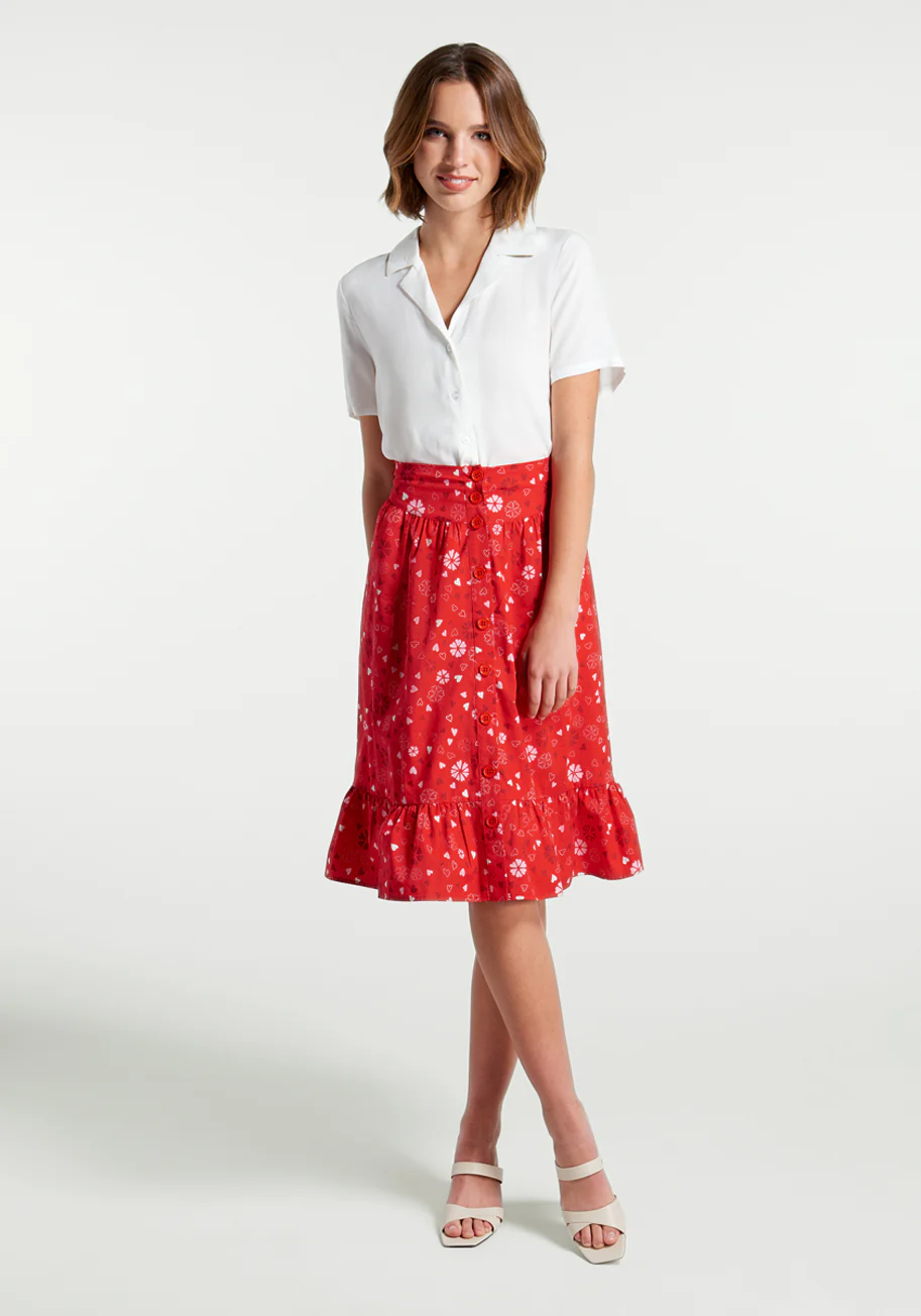 Love Spree A-Line Skirt - Olabens