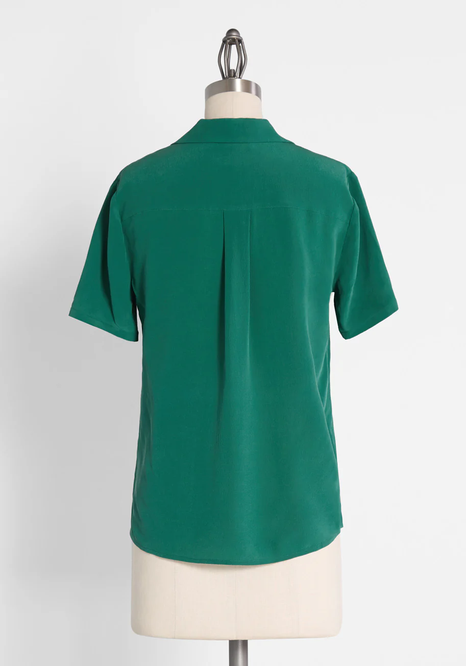 Call It a Classic Silk Camp Collar Shirt - Olabens