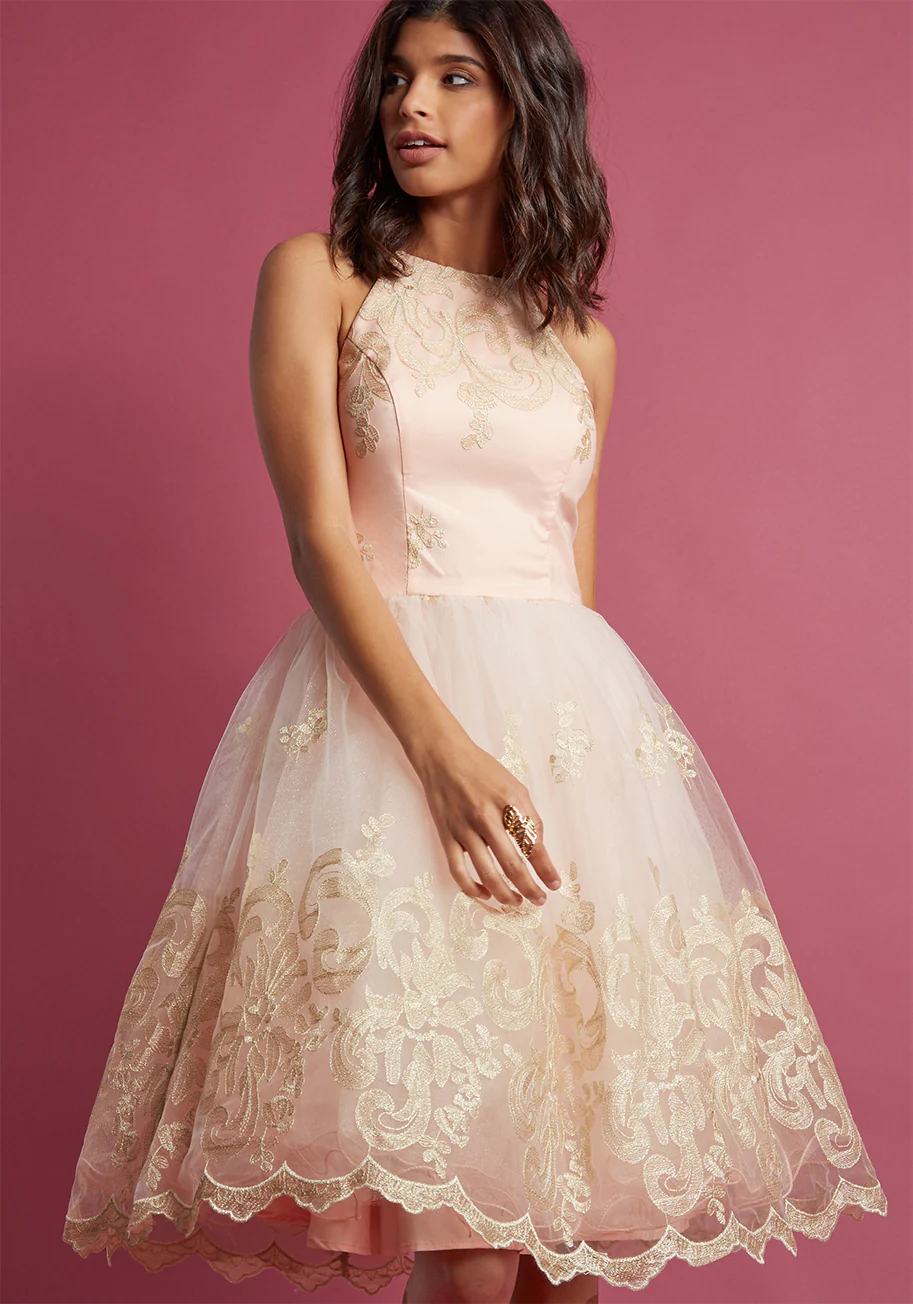 Chi Chi London Eloquent Admirer Lace Dress - Olabens