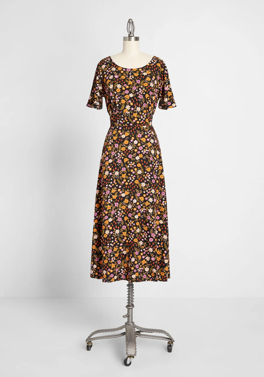 Isnyt x Princess Highway Floral Midi Dress - Olabens