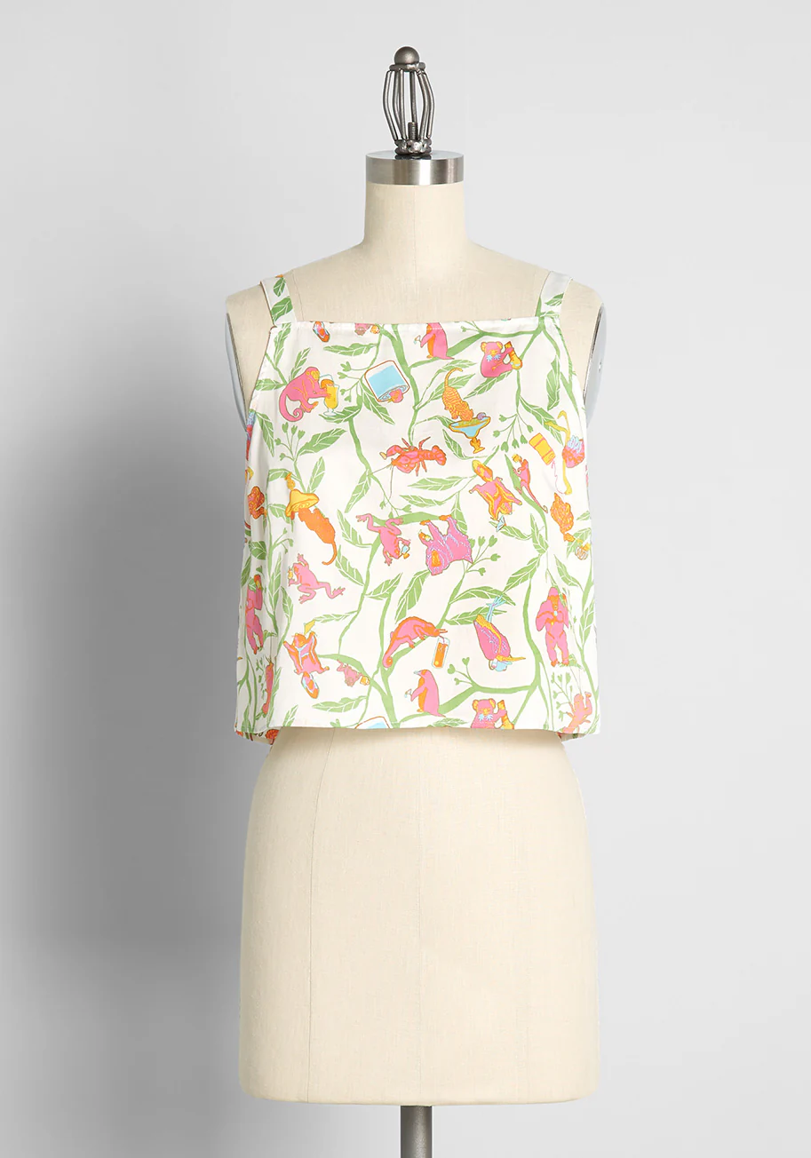 Be Right Back Cropped Tank Top - Olabens