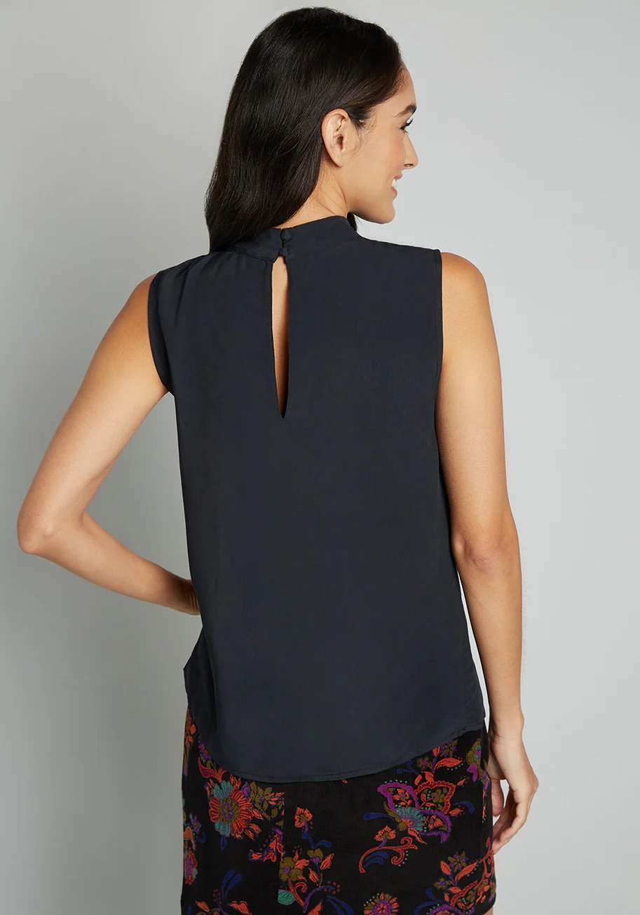 Perfectly Particular Sleeveless Blouse - Olabens
