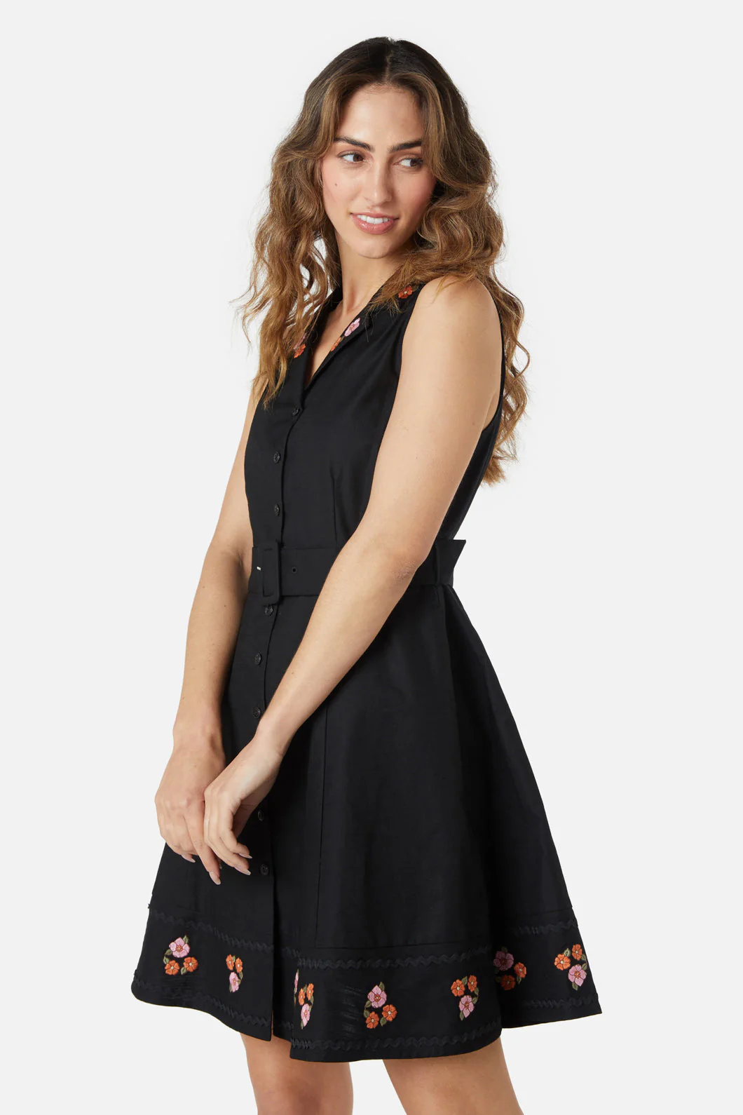 Petal Embroidered Dress - Olabens