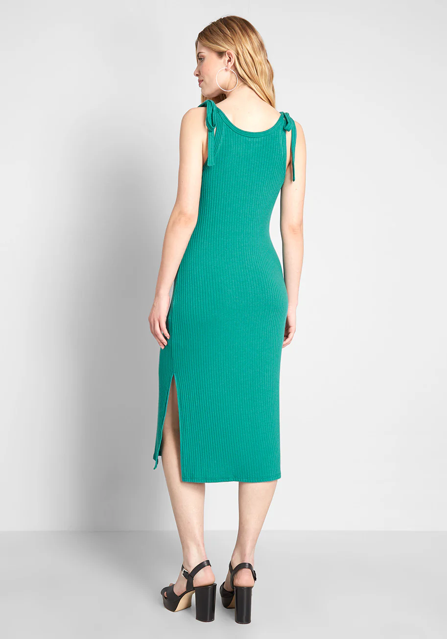 Found a Keeper Tie-Shoulder Dress - Olabens