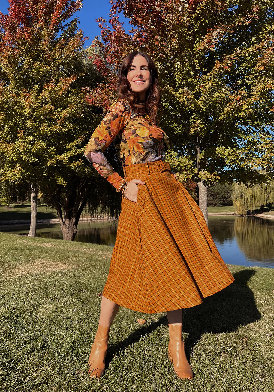 Perfect Timing Belted Midi Skirt - Olabens