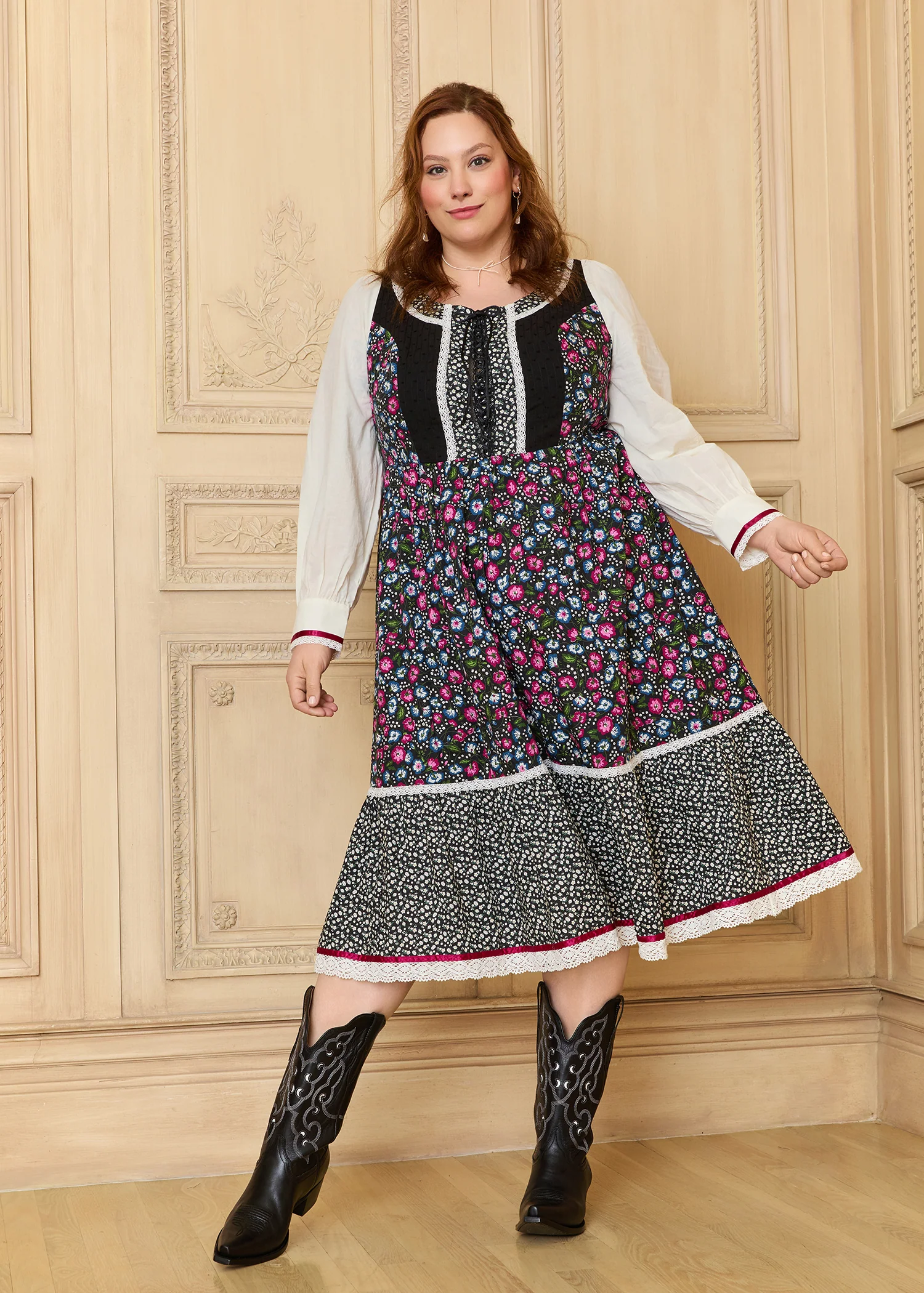 GUNNE SAX for Isnyt Madilyn Midi Dress - Olabens