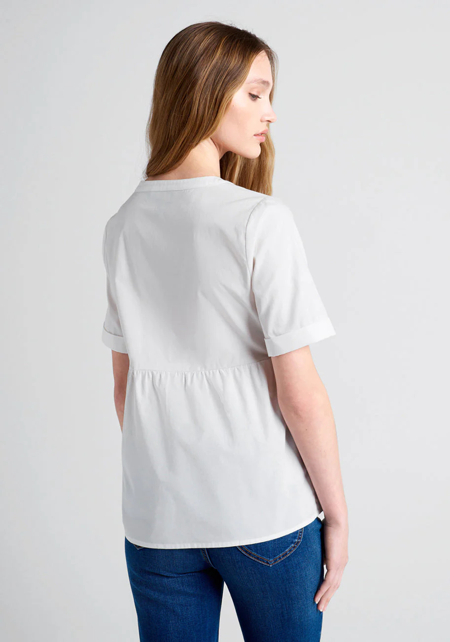 Never Better Y-Neck Top - Olabens