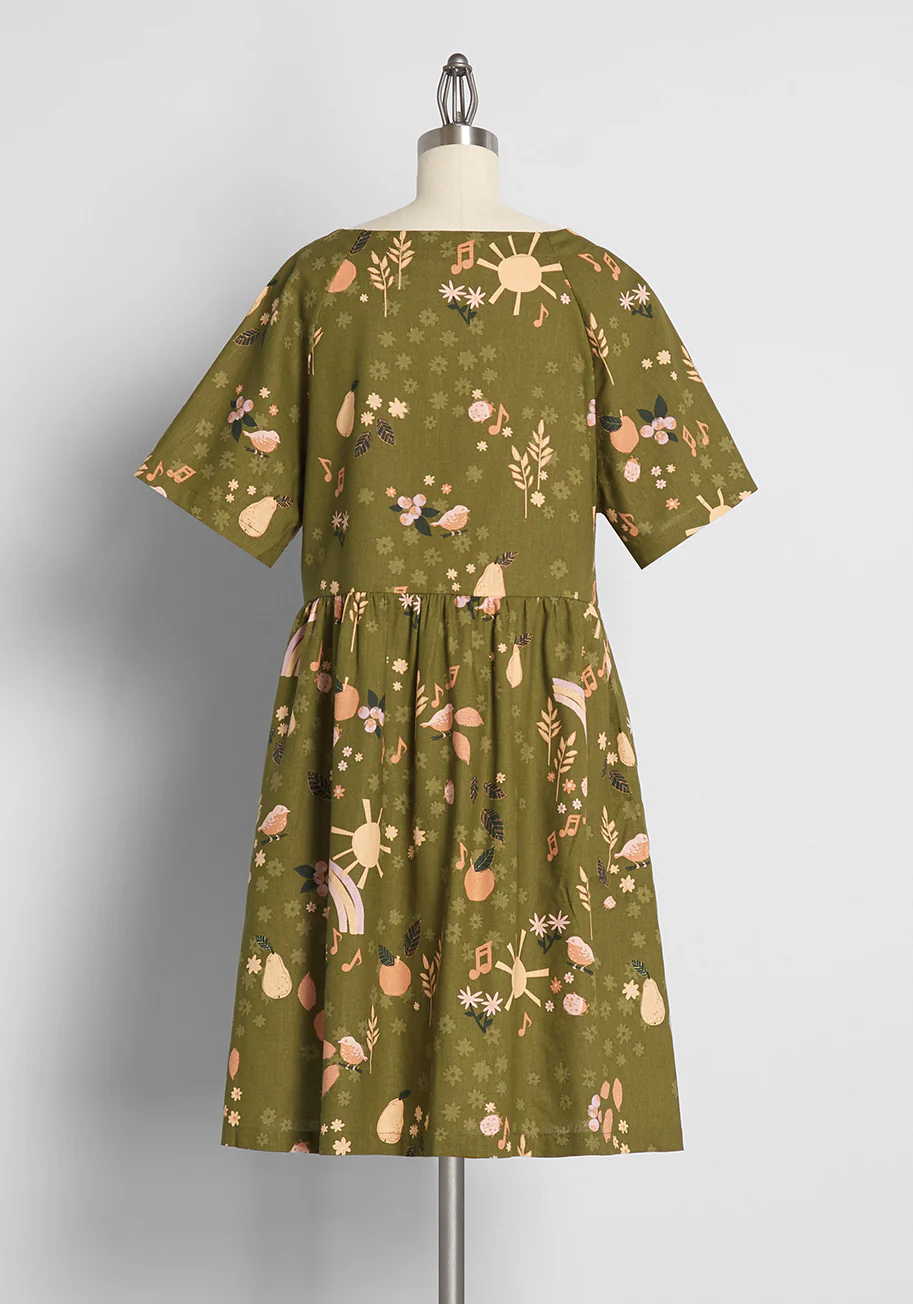 Sunshine is a Song Babydoll Dress - Olabens