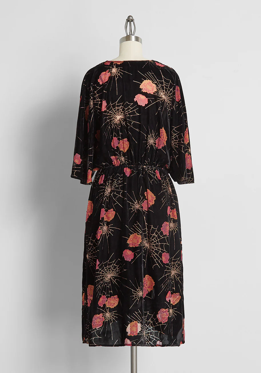 Dramatic Depths Velvet Dress - Olabens