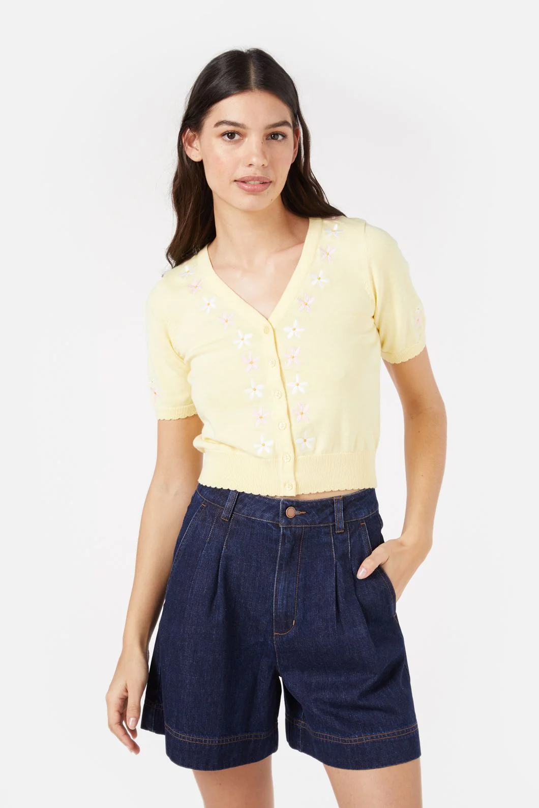 Lemonade Emb Cardigan - Olabens