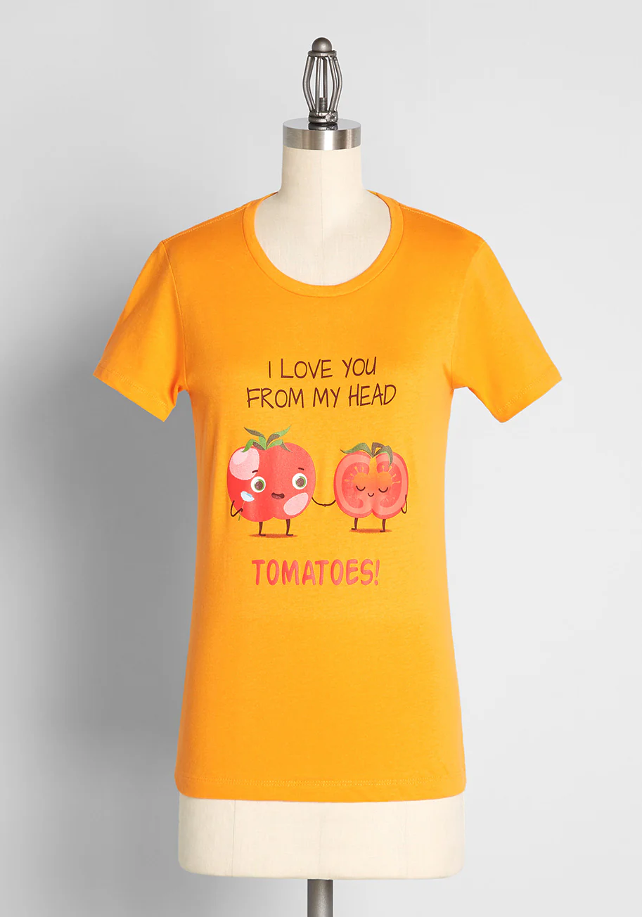 Love You To-ma-toes Graphic Tee - Olabens