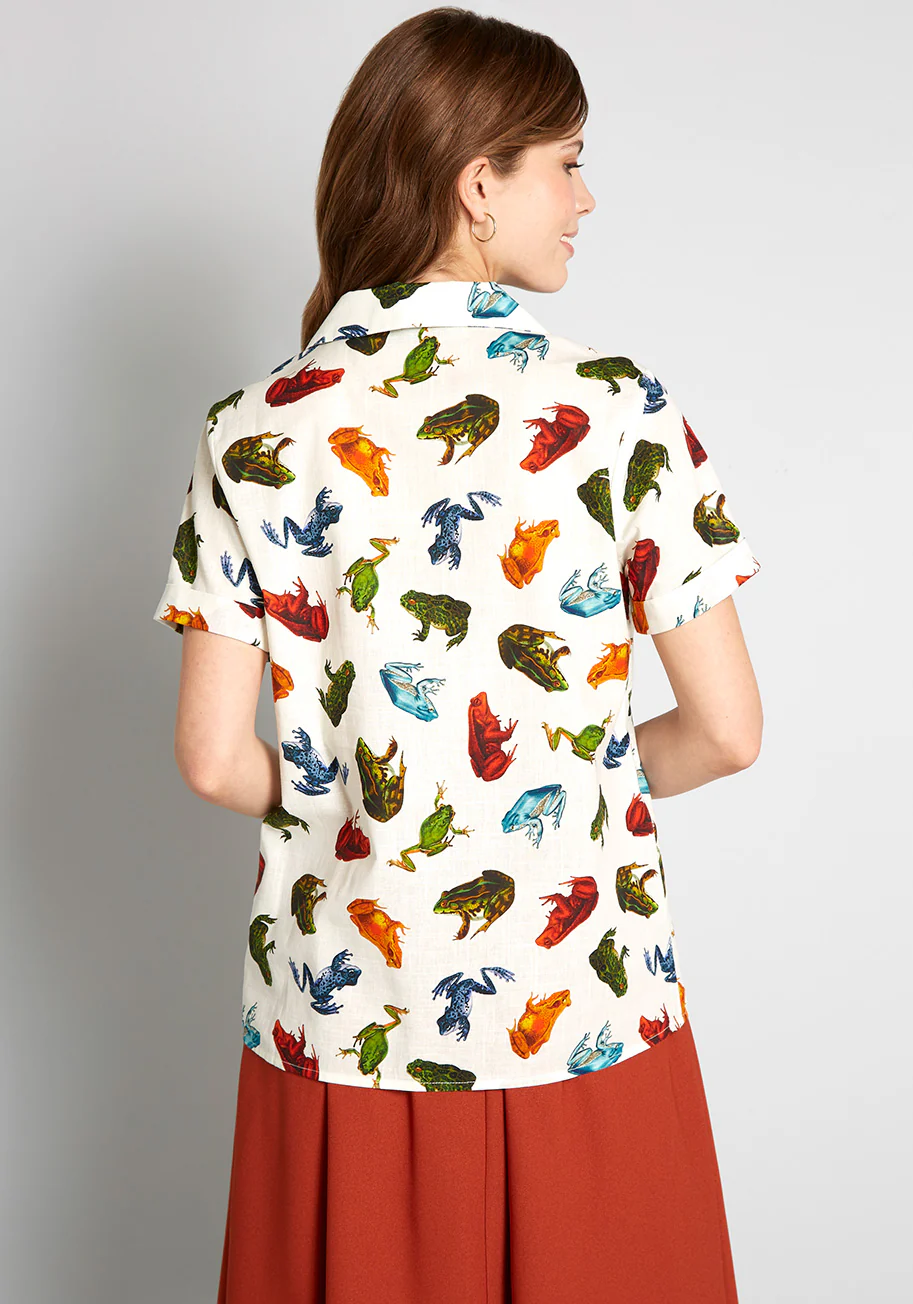 Hop 'Til You Drop Button-Up Top - Olabens