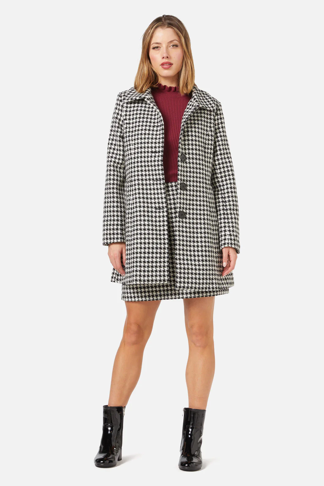Blake Check Coat - Olabens