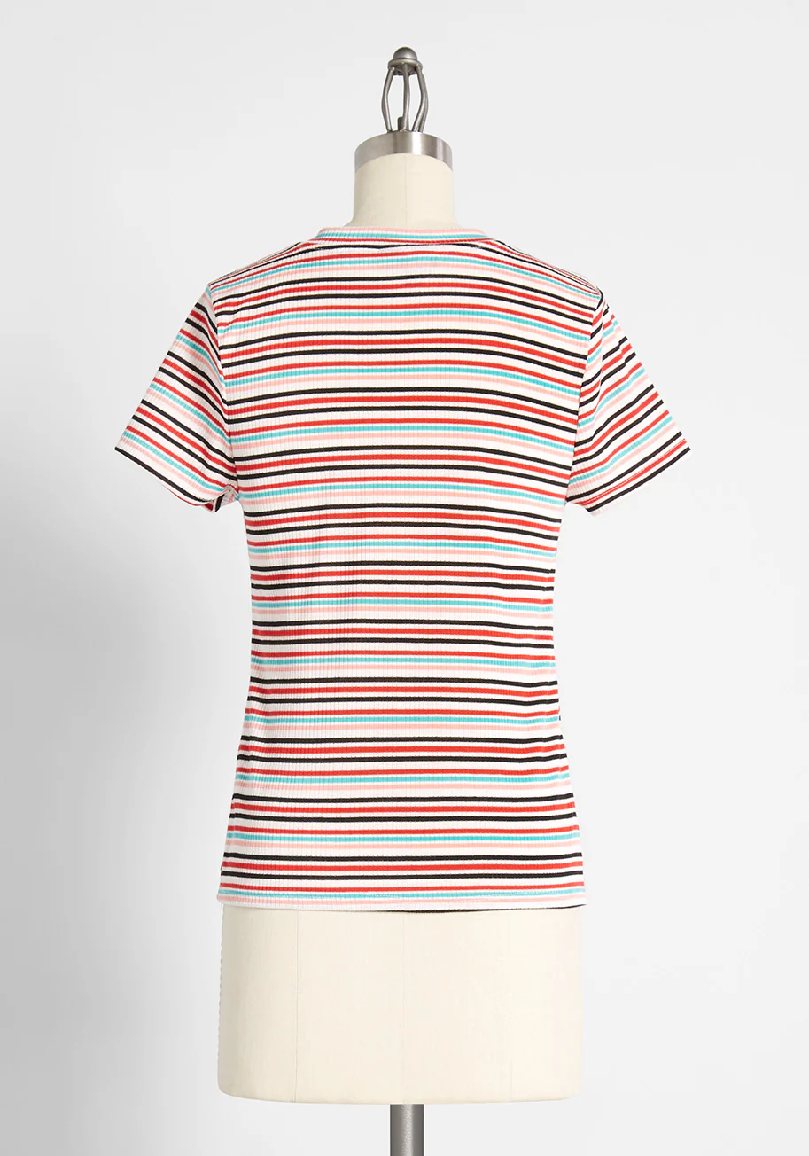 Top Of The Line Striped Tee - Olabens