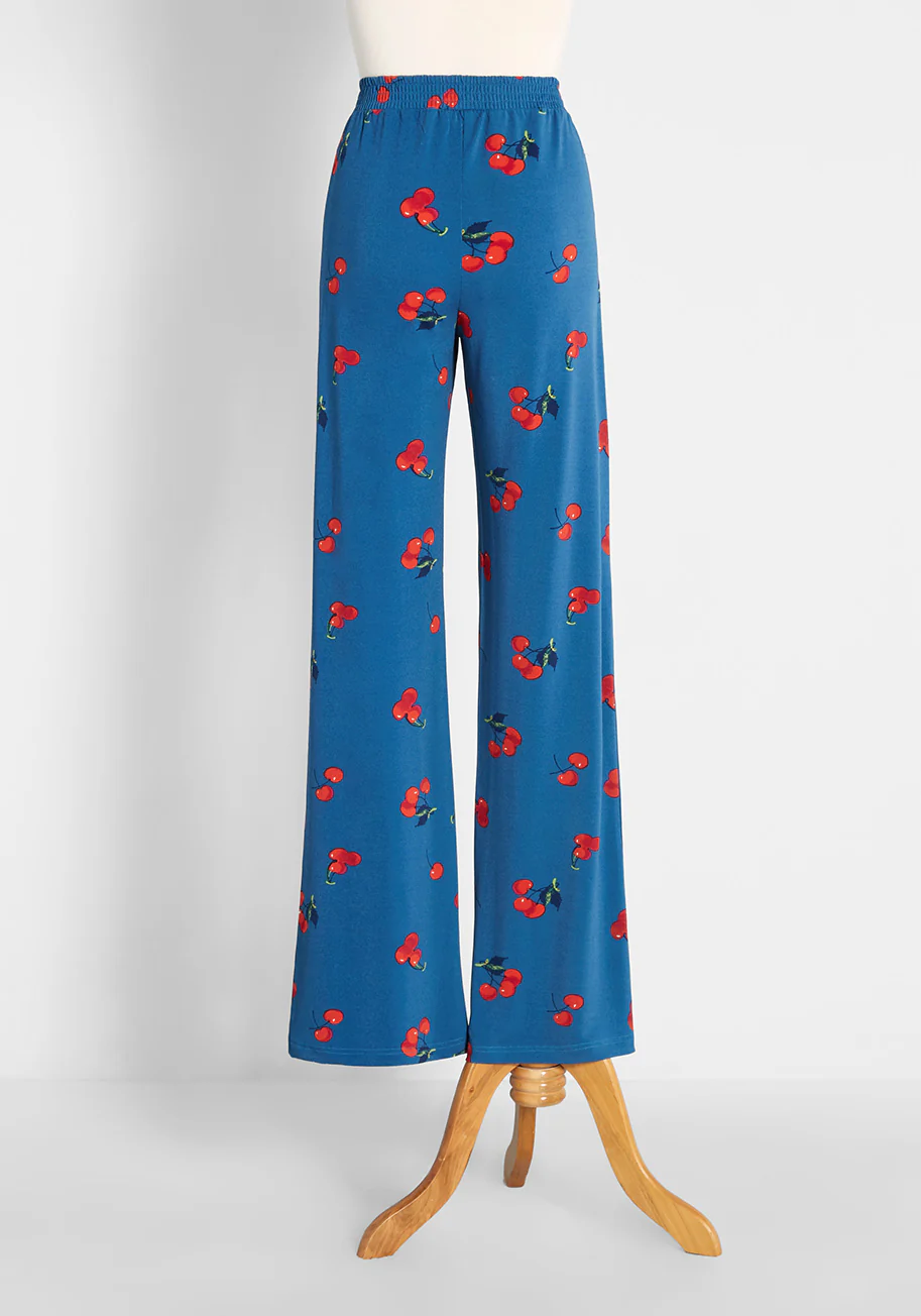 Remote For The Summer Knit Flare Pants - Olabens