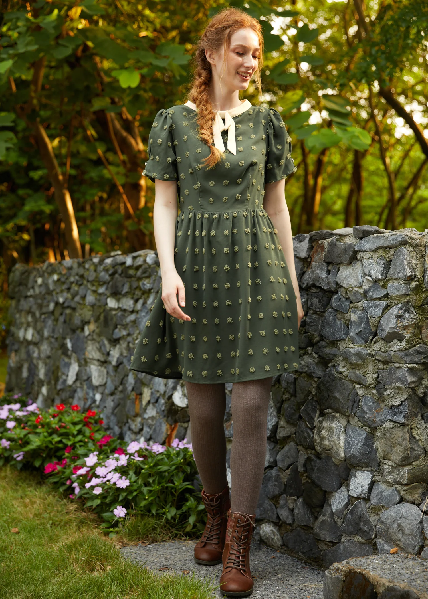 Sitting Pretty Collar Dress - Olabens