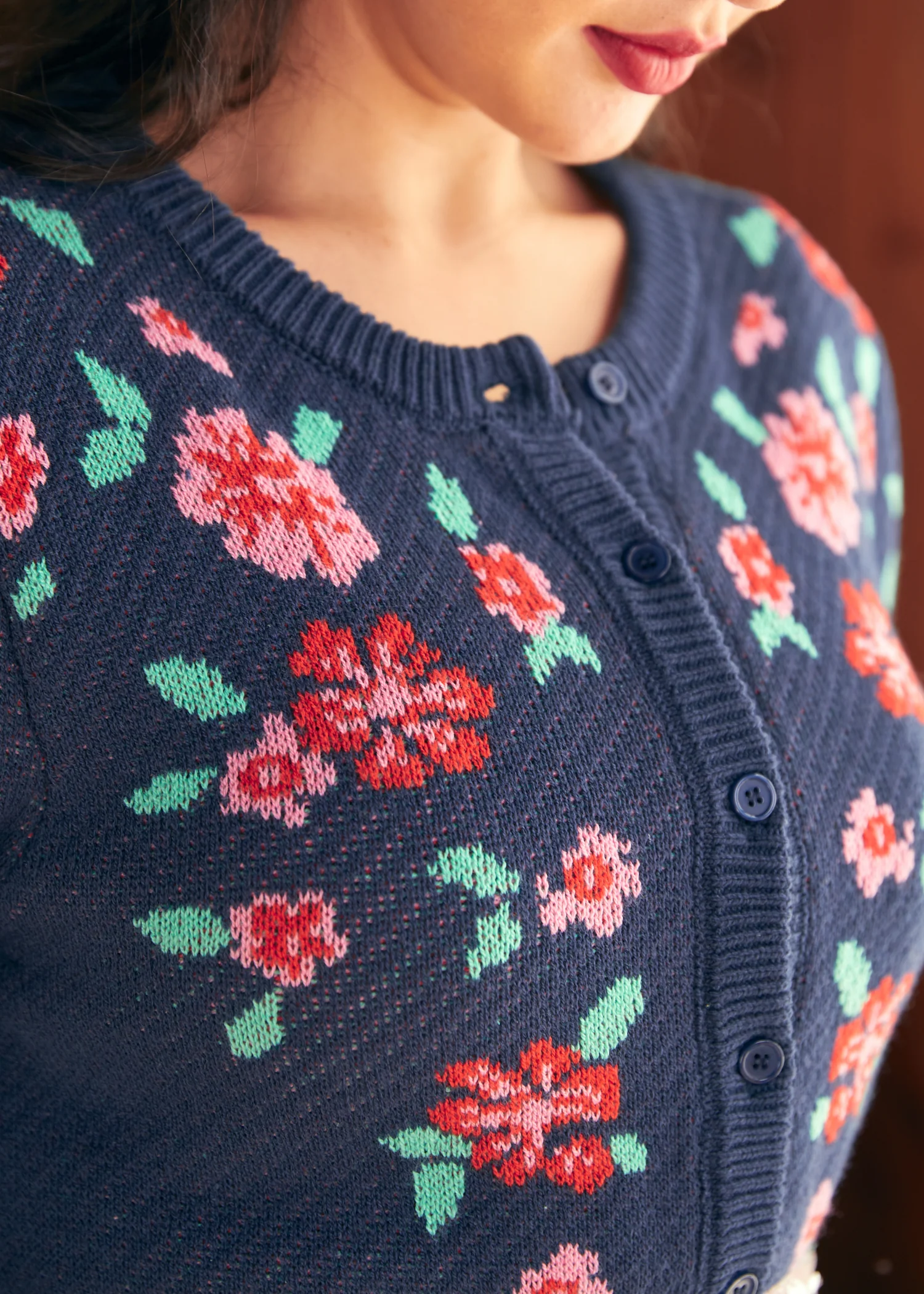 Timeless Tapestry Jacquard Cardigan - Olabens