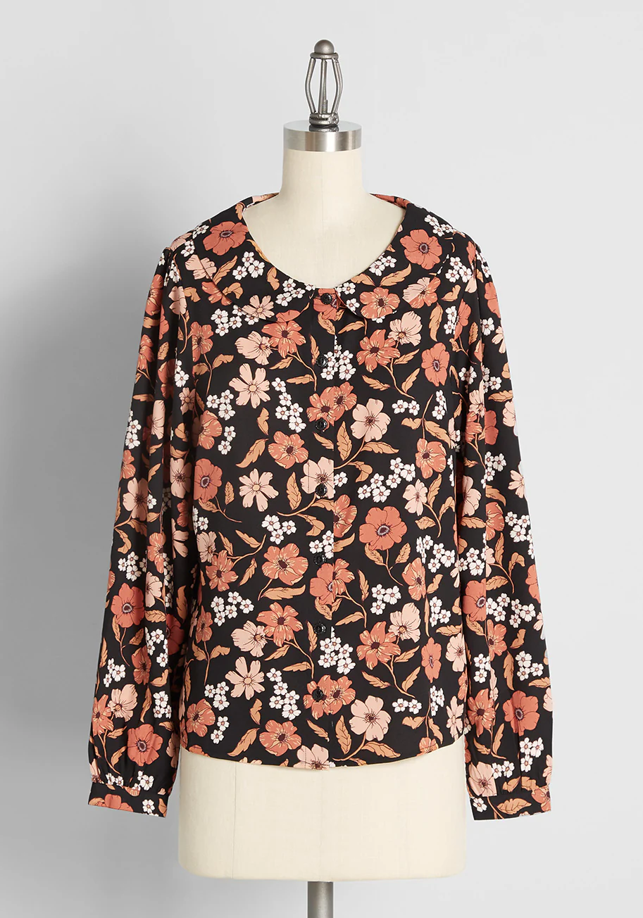 Premonition Petals Blouse - Olabens