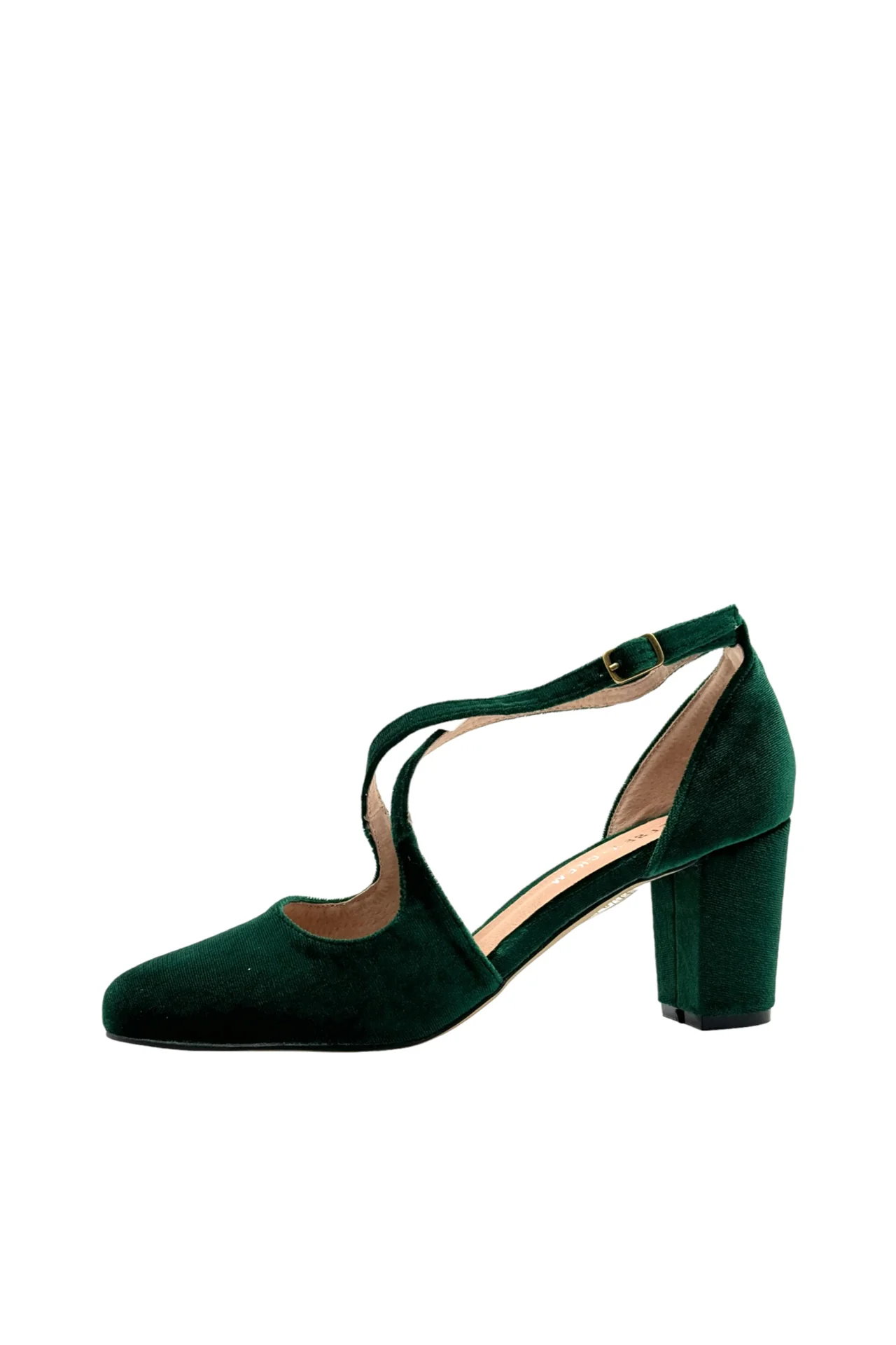 Oren Velvet Mary Jane Heels - Olabens