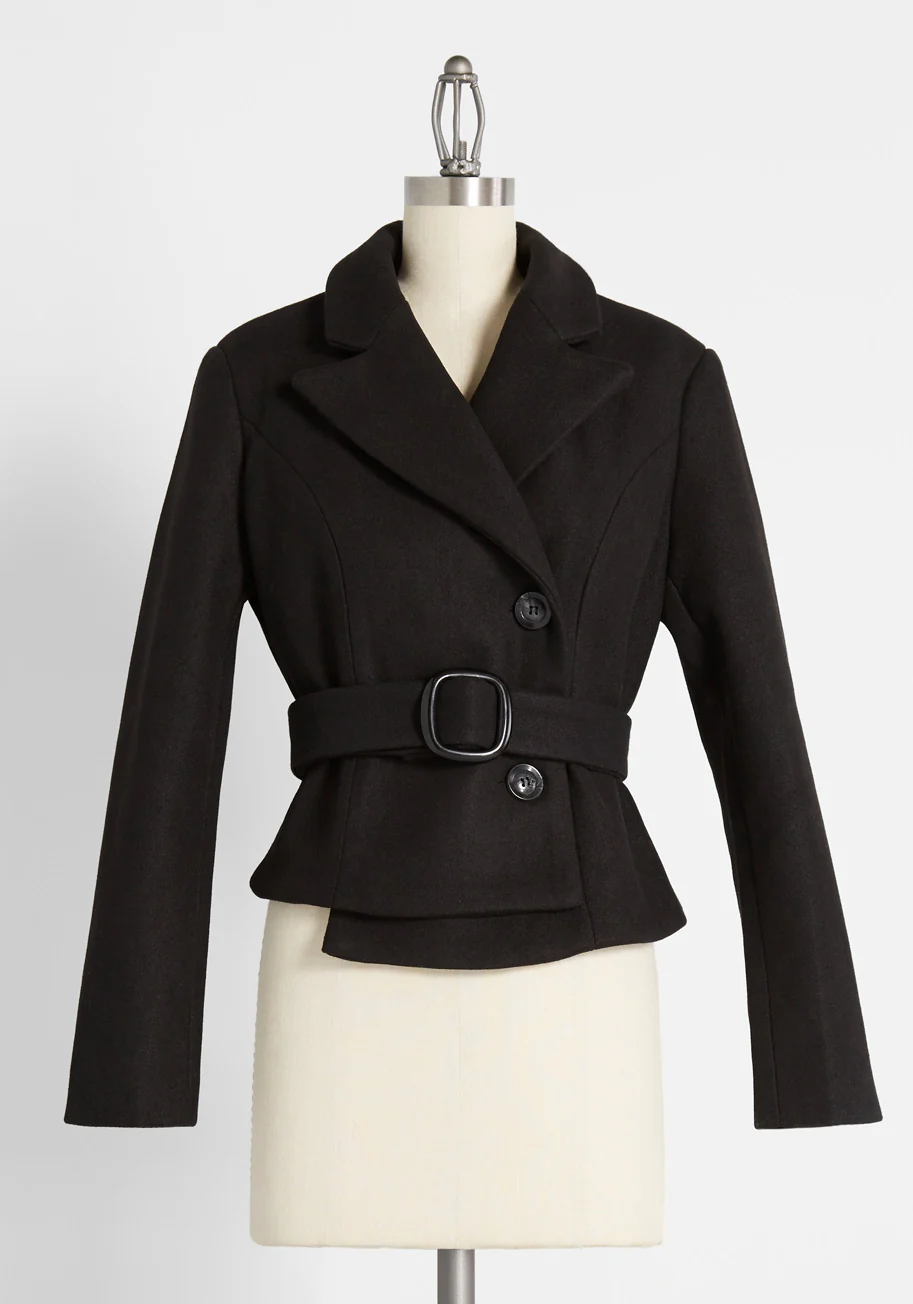 All Wrapped Up Belted Jacket - Olabens