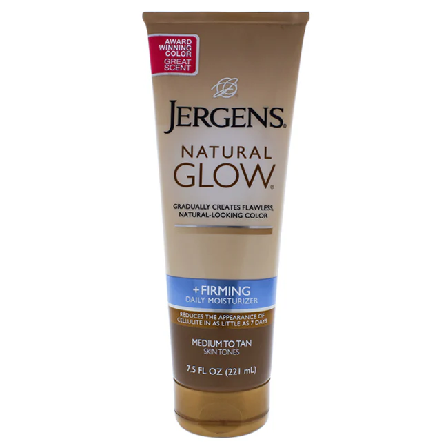 Jergens Natural Glow Firming Medium Tanning Lotion by Jergens for Unisex - 7.5 oz Bronzer - Olabens
