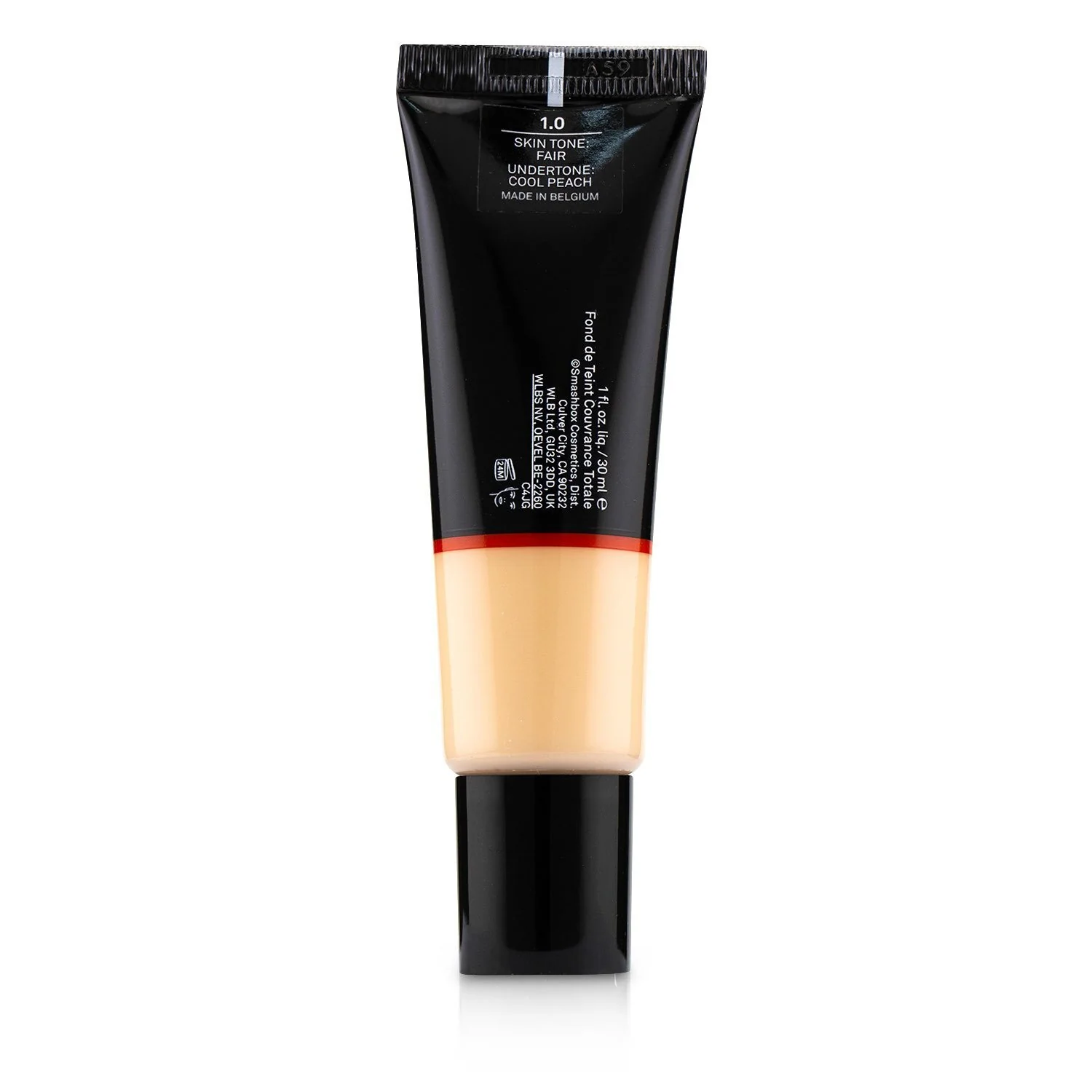 Smashbox Studio Skin Full Coverage 24 Hour Foundation - # 2.4 Light Medium With Warm Peach Undertone  30ml/1oz - Olabens