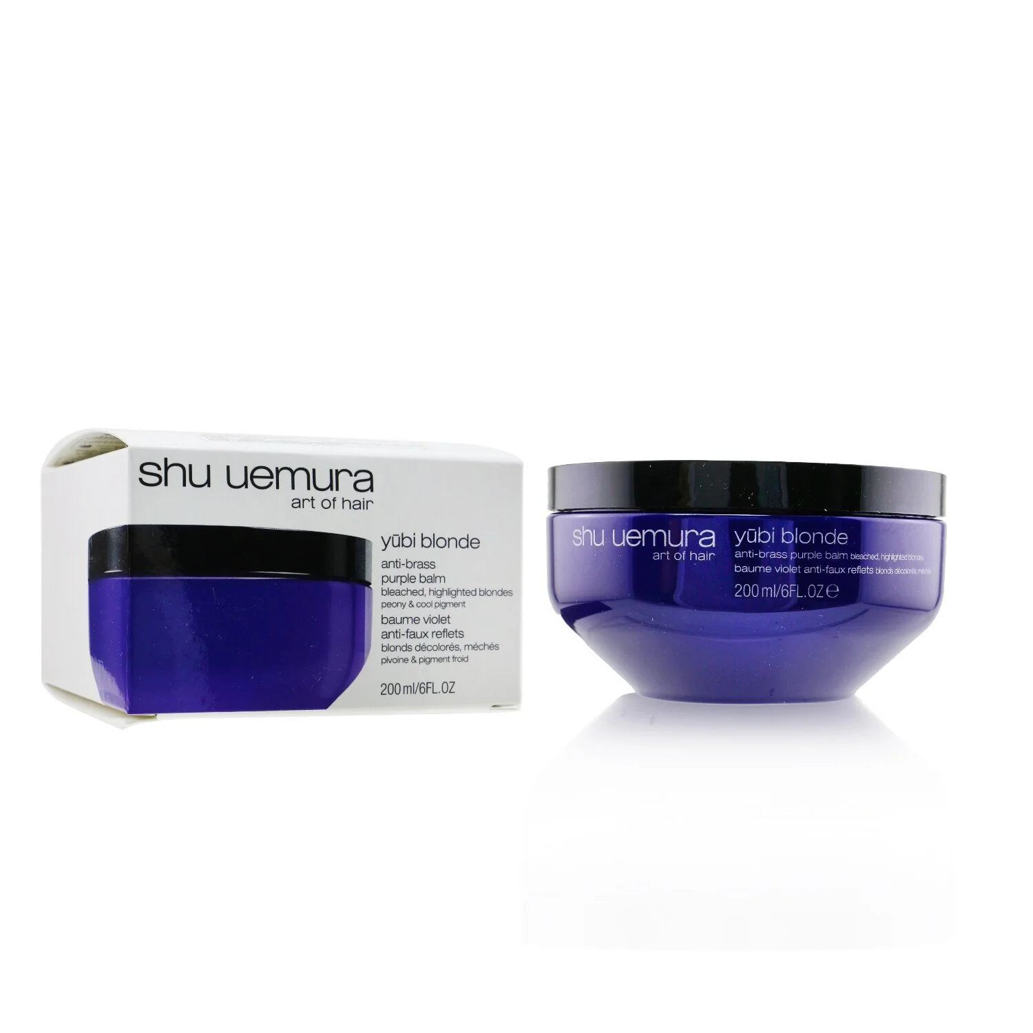 Shu Uemura Yubi Blonde Anti-Brass Purple Balm (Hair Mask) - Bleached, Highlighted Blondes  200ml/6oz - Olabens