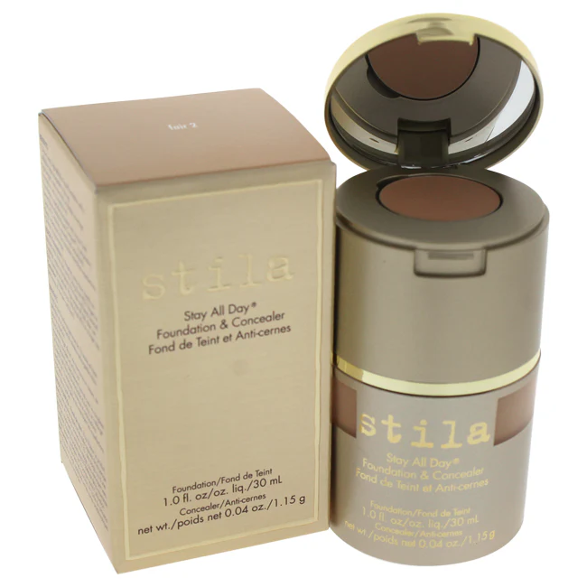 Stila Stay All Day Foundation & Concealer - # 2 Fair by Stila for Women - 1 oz Makeup - Olabens