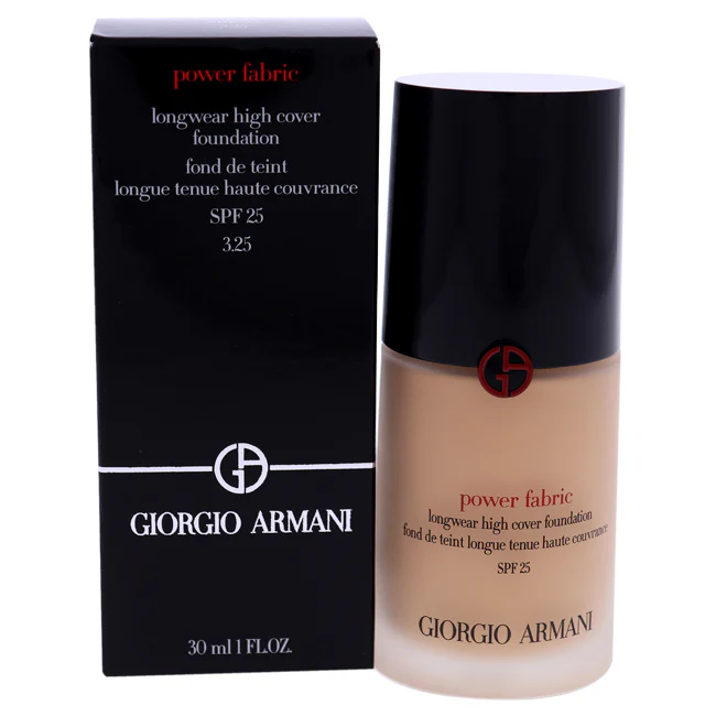 Giorgio Armani Power Fabric Longwear High Cover Foundation SPF 25 - 3.25 by Giorgio Armani for Women - 1 oz Foundation - Olabens