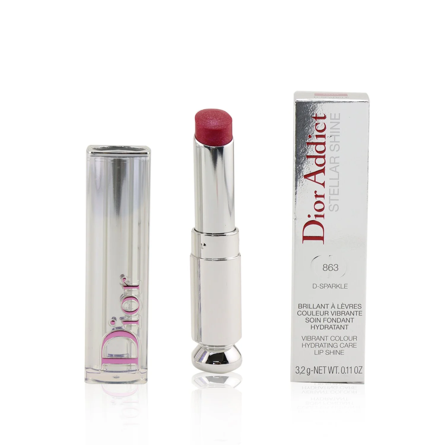 Christian Dior Dior Addict Stellar Shine Lipstick - # 859 Diorinfinity (Red)  3.2g/0.11oz - Olabens