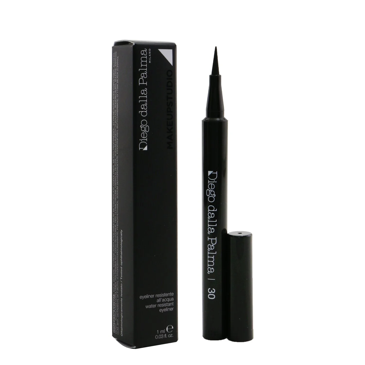 Diego Dalla Palma Milano Makeupstudio Water Resistant Eyeliner  - 30 (Black)  1ml/0.03oz - Olabens