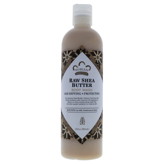 Nubian Heritage Raw Shea Butter Body Wash by Nubian Heritage for Unisex - 13 oz Body Wash - Olabens