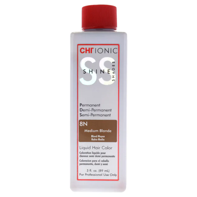 CHI Ionic Shine Shades Liquid Hair Color - 8N Medium Blonde by CHI for Unisex - 3 oz Hair Color - Olabens