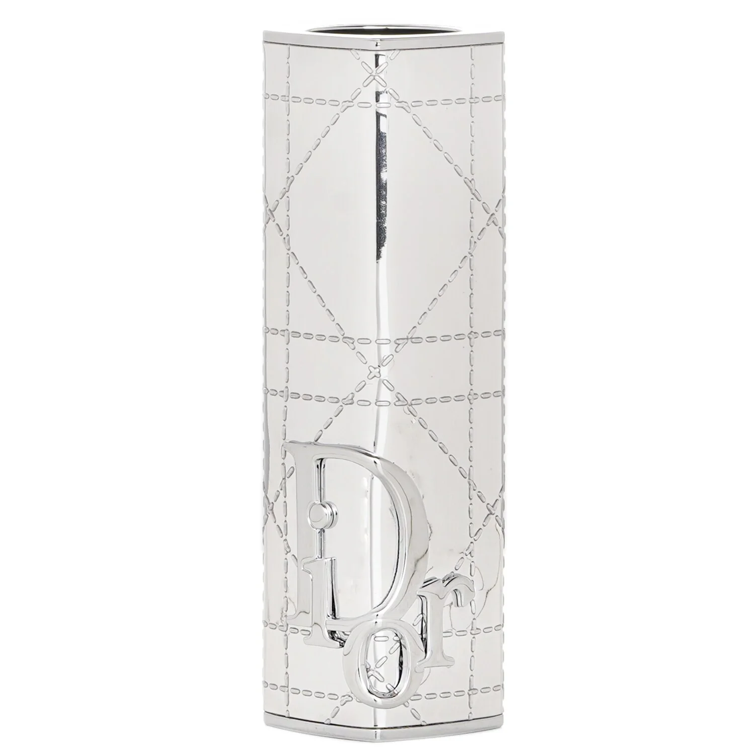Christian Dior Addict Fashion Lipstick Case - # Silver Cannage  1pc - Olabens
